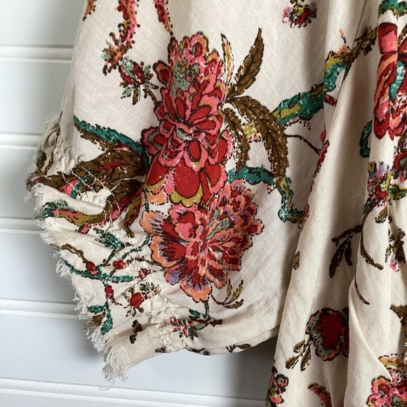 Anthropologie  Pilcro NWT Ruffle-Collar Button-down Dress Floral Plus Size16W - Picture 14 of 15